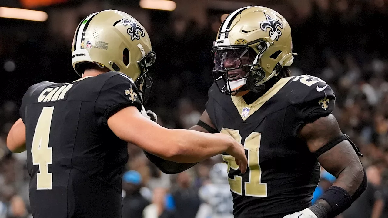 Carr throws three TD passes as Saints rout Panthers