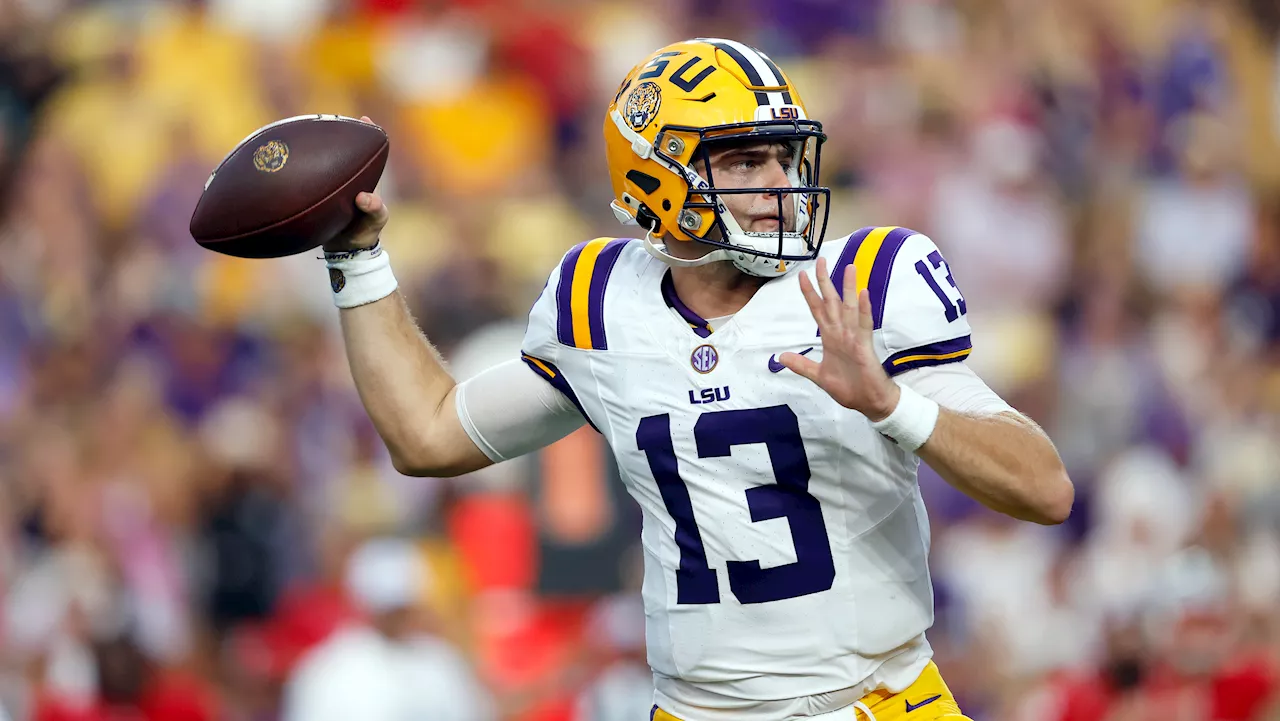 Nussmeier throws 6 TDs as No. 18 LSU beats Nicholls