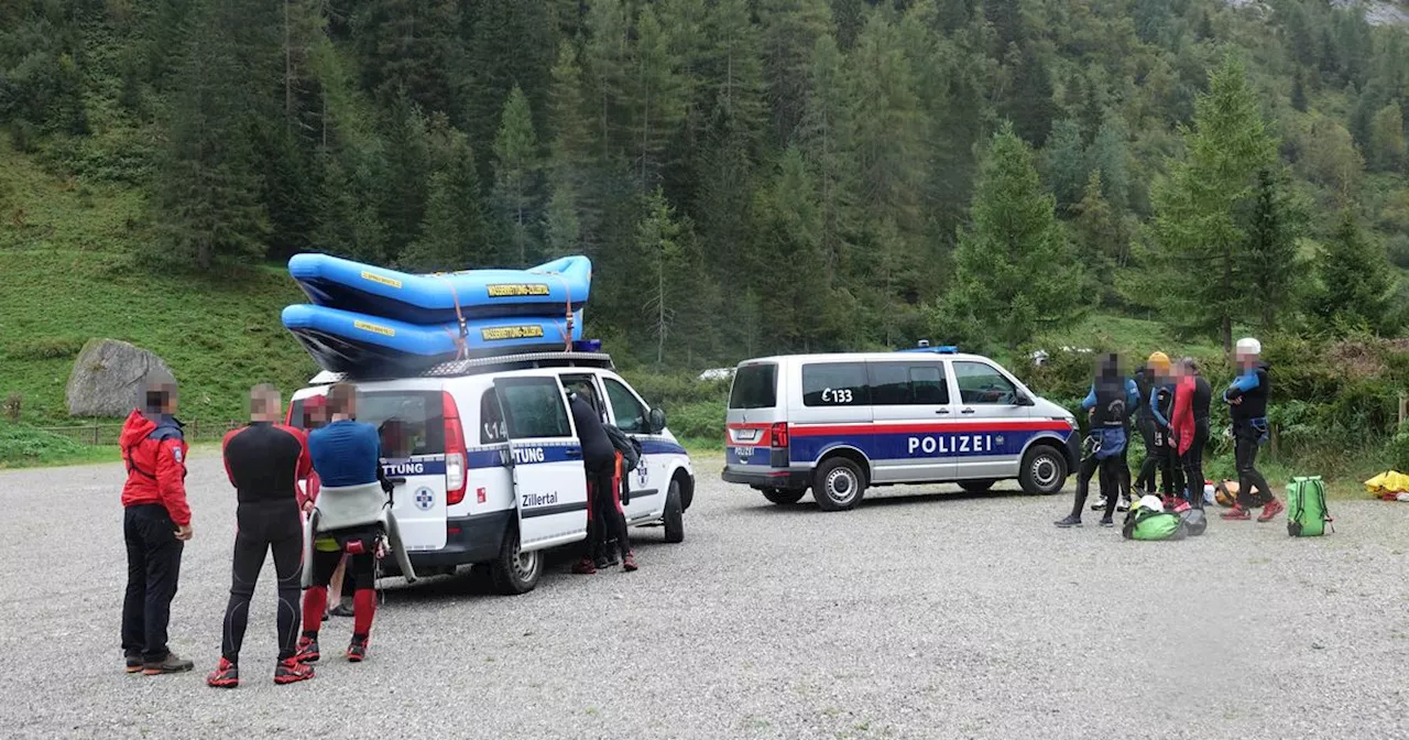 Strömung wurde zu stark: Canyoning-Gruppe im Zillertal aus Klamm gerettet