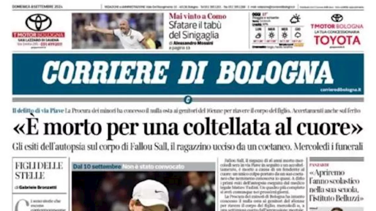 Rossoblù mai vincenti a Como, Corriere di Bologna: 'Sfatare il tabù del Sinigaglia'