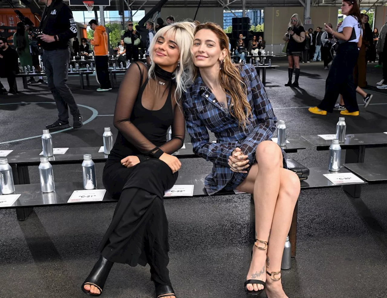 Celebrities Front Row at Off-White Spring 2025 Ready-to-Wear Show Photos