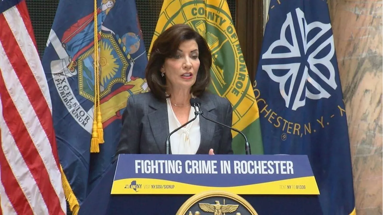 Hochul lays out new plan to address recurring crime, gun violence in Rochester