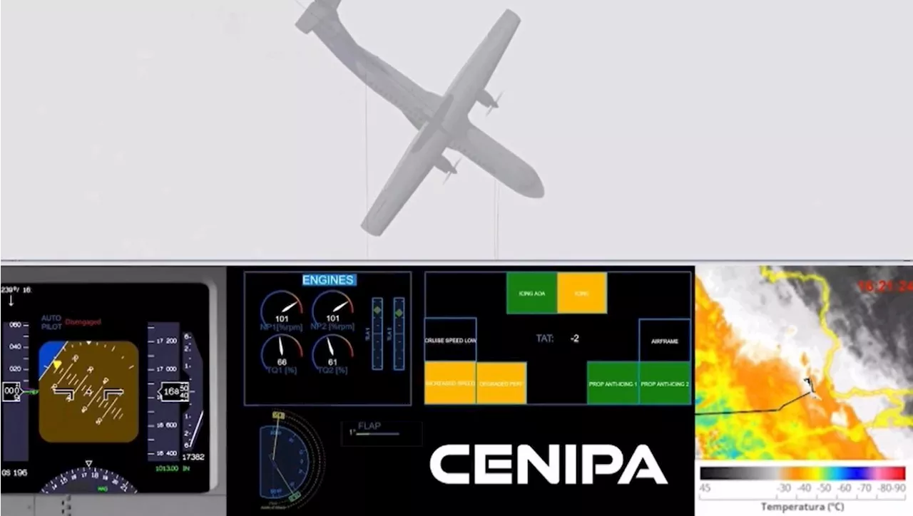 Vídeo: animação da FAB simula momento da queda de avião da Voepass