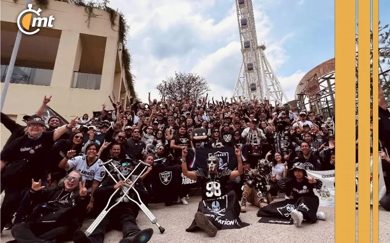 La Raider Nation celebró el Kickoff de la NFL en México