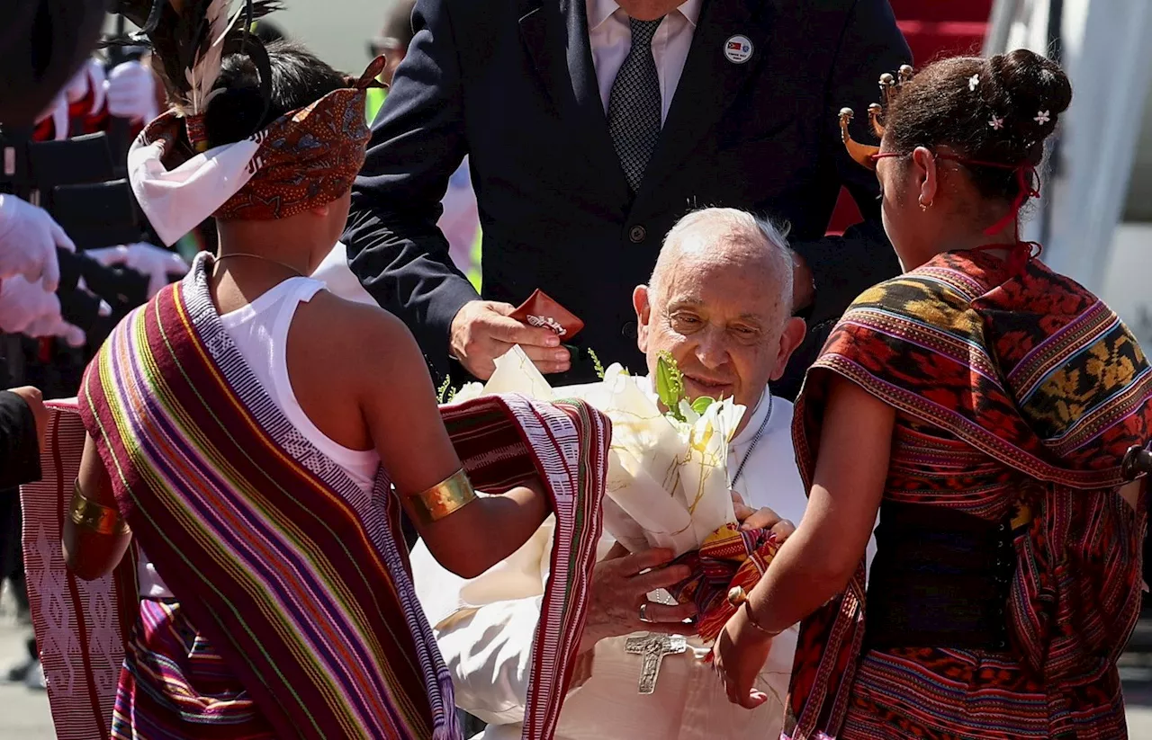 Pope Francis arrives in East Timor, crowd may reach 750,000