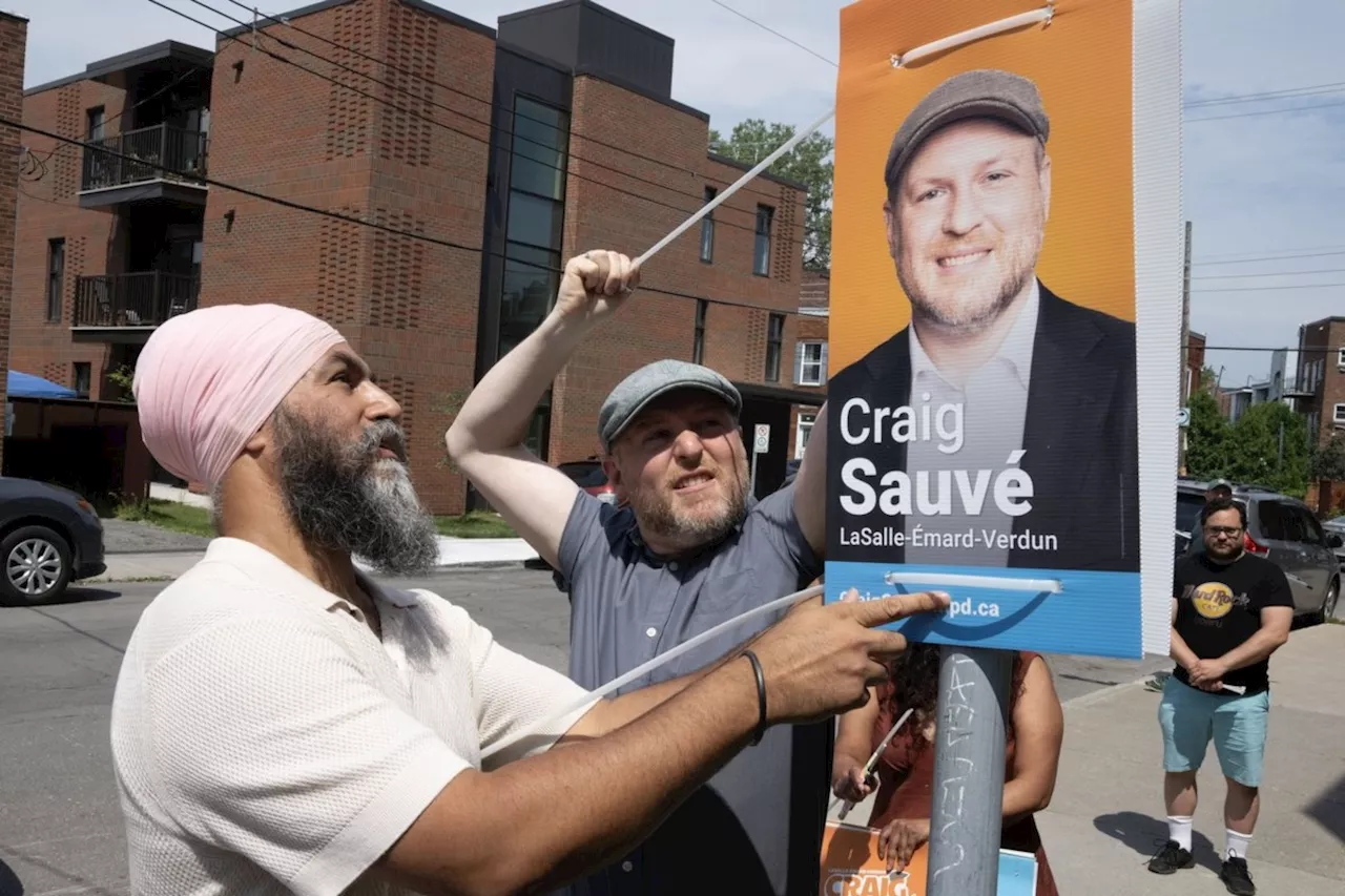 NDP defends Montreal byelection flyer with Palestinian flag, 'genocide' accusation