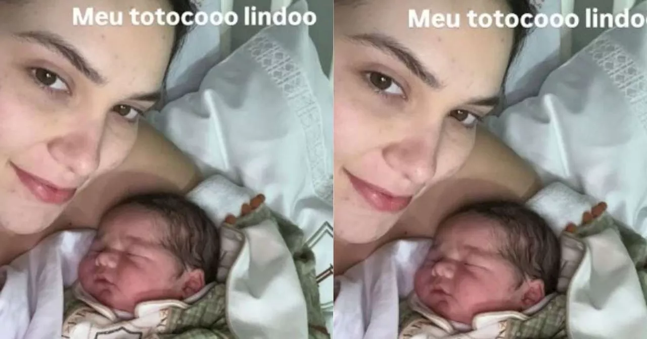 Virginia Fonseca após nascimento do terceiro filho: 'Não dormimos nada'