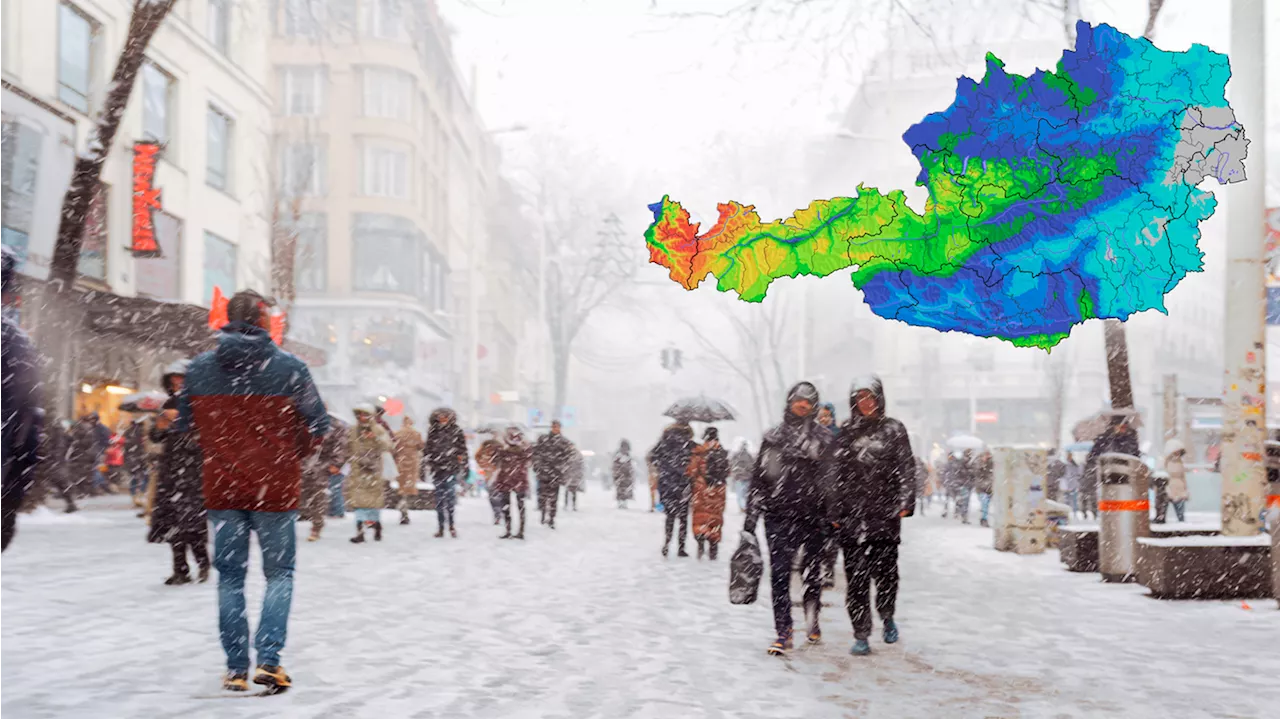 Neue Schneekarte – hier wird Österreich jetzt weiß