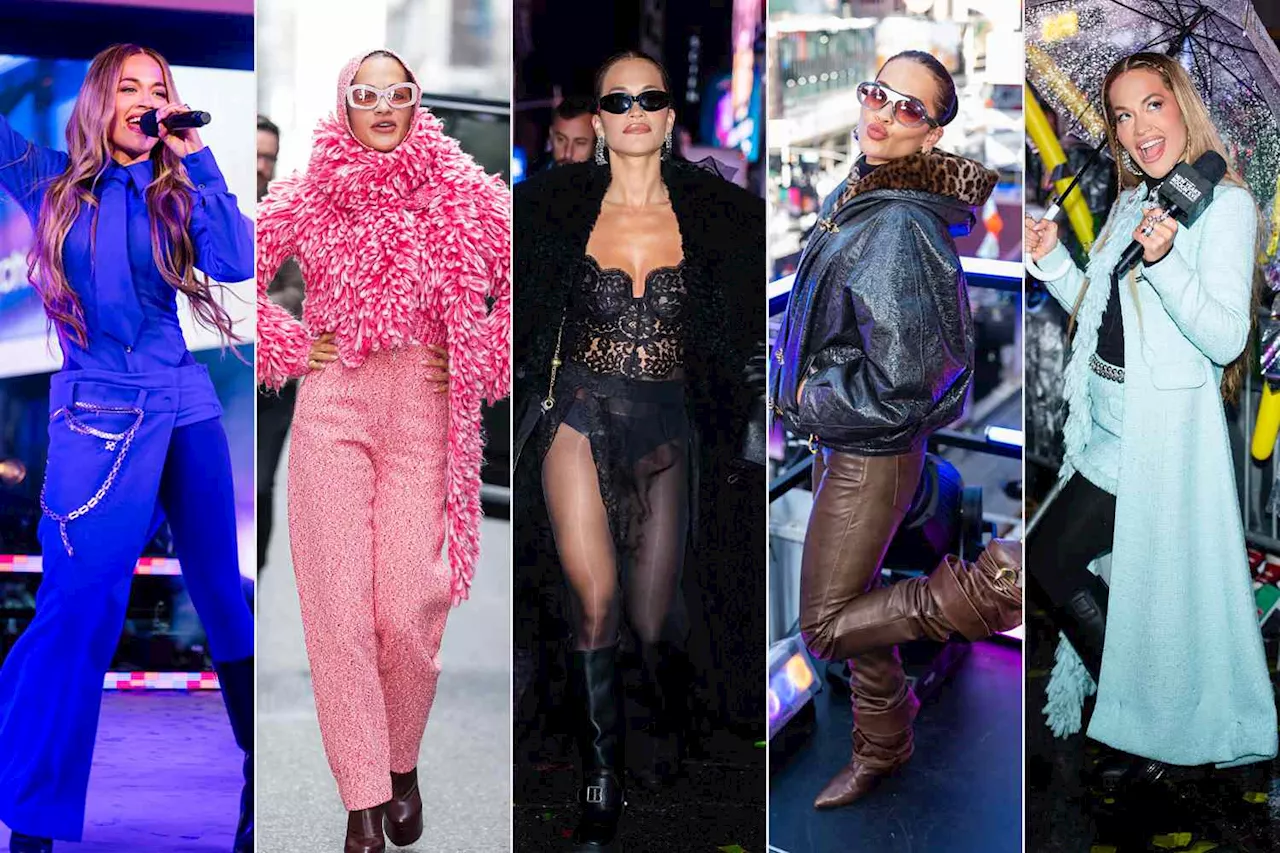 Rita Ora's Bold Winter Looks on New Year's Eve