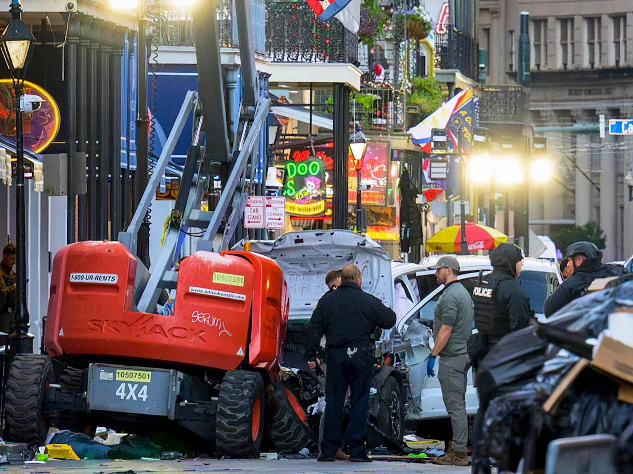 Pickup-Truck fuhr in Menge in New Orleans, dann folgten Schüsse