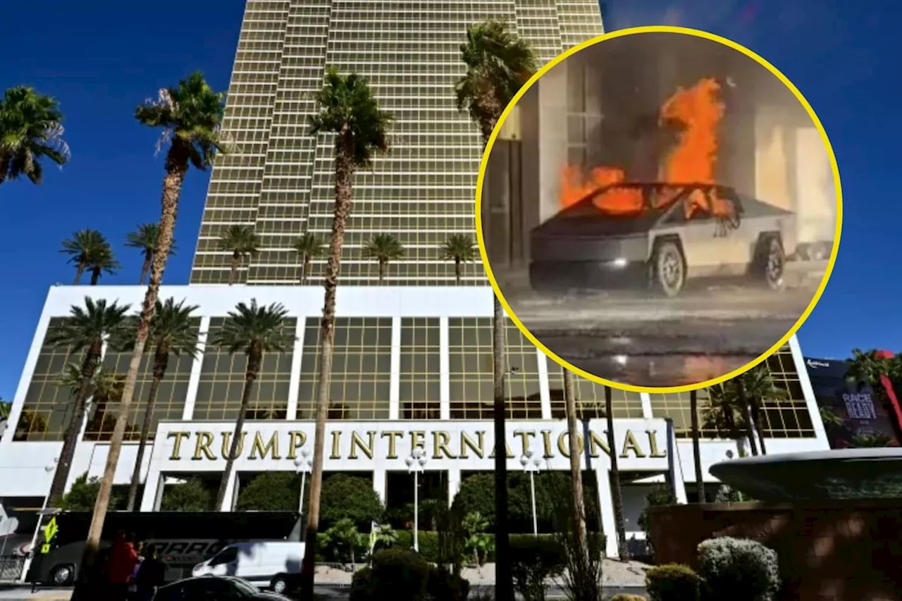 Investigan como posible acto terrorista la explosión de Cybertruck frente a un Trump Hotel