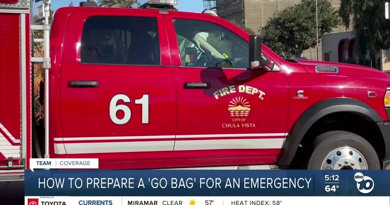 Preparing a go-bag in case of an emergency