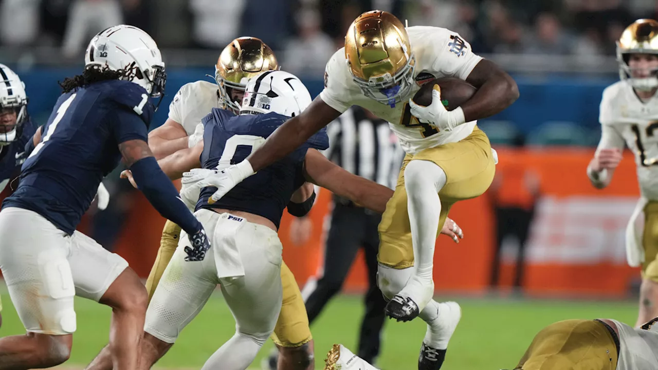 Notre Dame beats Penn State 27-24 in Orange Bowl to advance to CFP championship game