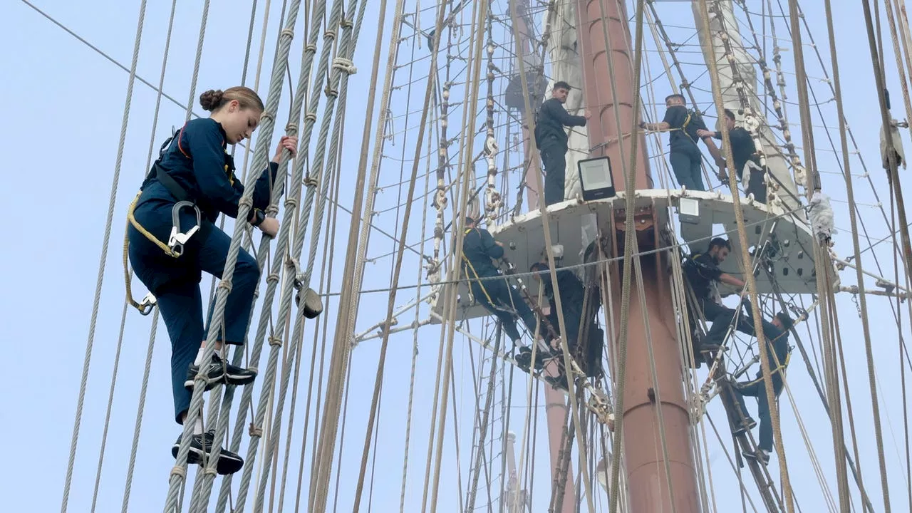 Leonor comienza su instrucción naval en el Buque Escuela Juan Sebastián Elcano