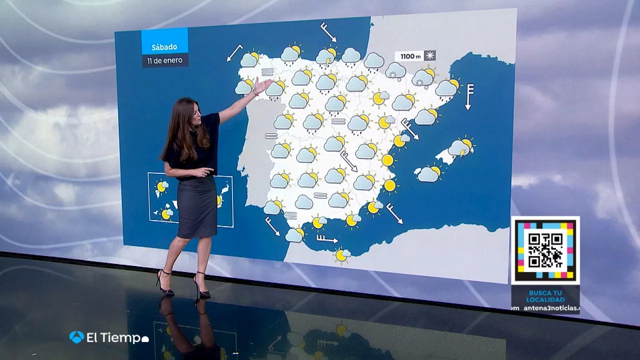 Sábado: Lluvias y fuerte viento. Domingo: Helaadas y sol