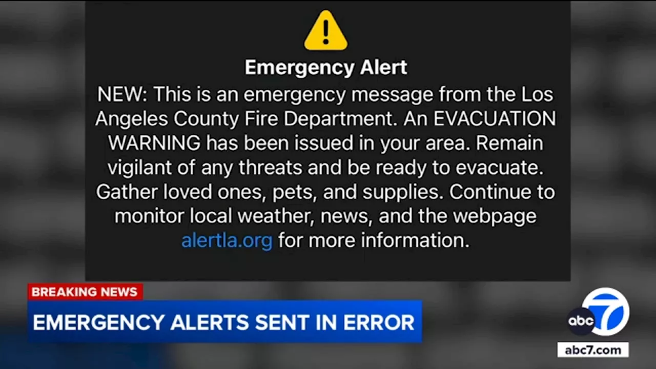 Technical Errors Send Erroneous Evacuation Alerts to Thousands in Southern California