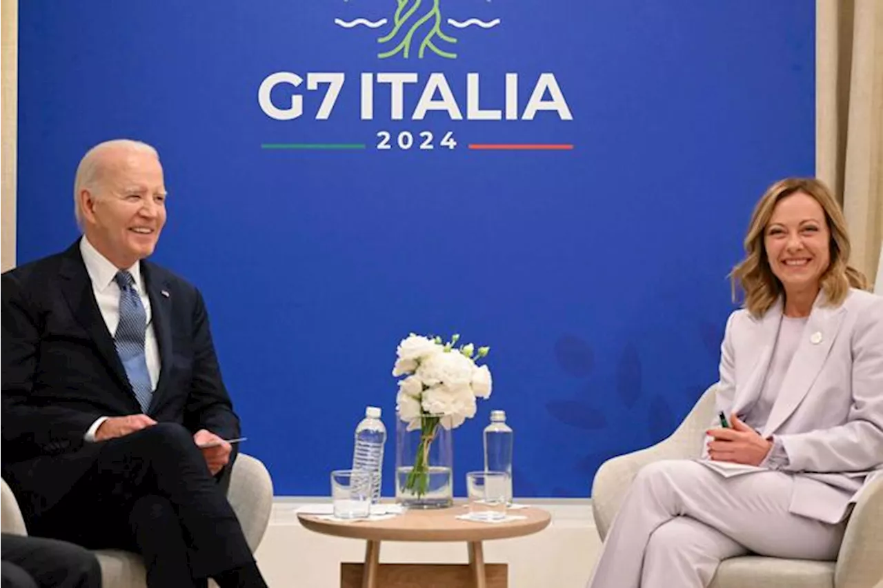 Biden chiama Meloni: 'Grazie per la leadership nel G7, nella Nato e nell'Ue'