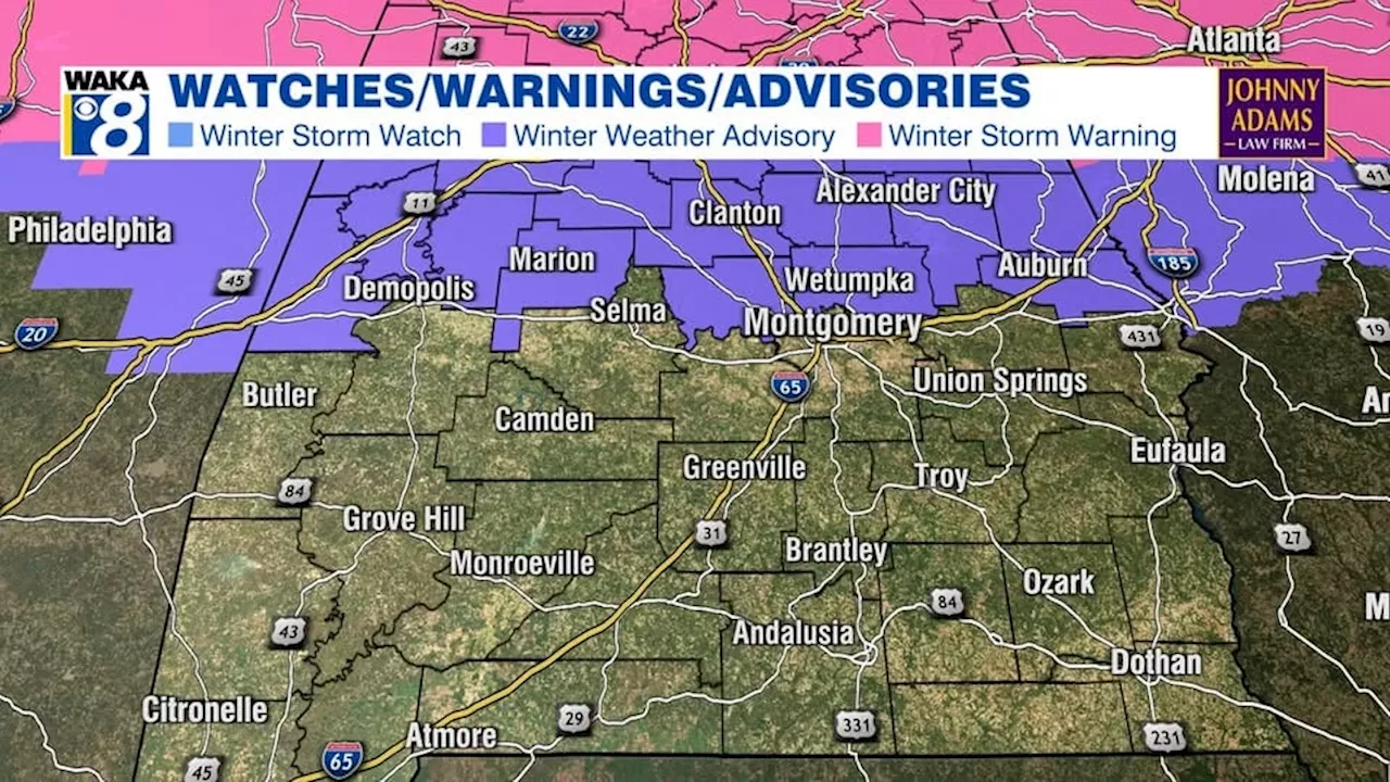 Winter Weather Advisory Issued for Parts of Alabama