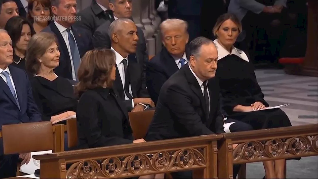 Harris and Trump meet for first time after 2024 election during Carter's Washington funeral