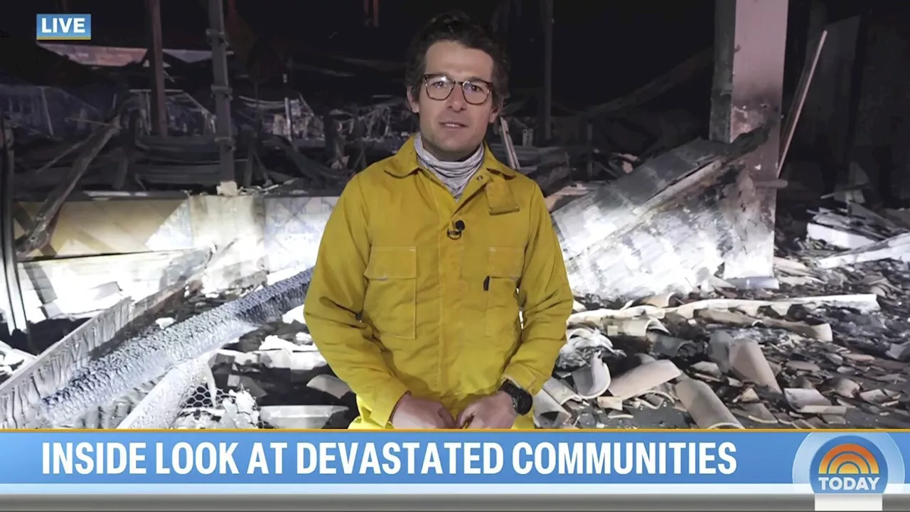 NBC's Jacob Soboroff finds the burnt-out home where he grew up, as wildfire stories turn personal