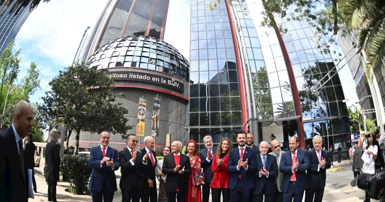 Debutan Diablos Rojos del México en la Bolsa Mexicana de Valores