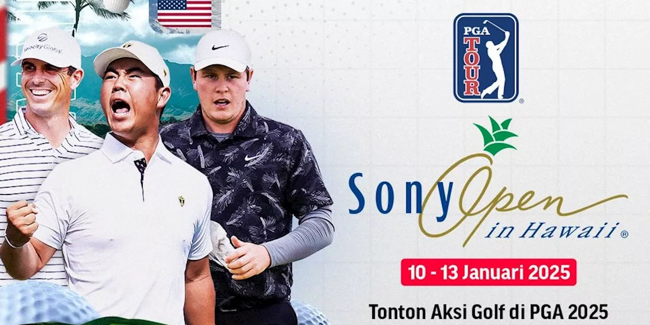 Jadwal Siaran Langsung PGA Tour - Sony Open in Hawaii 2025 di Vidio