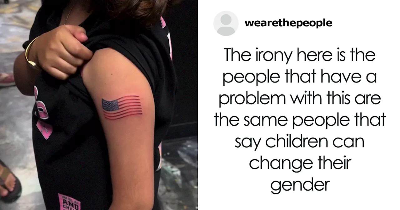 “Shame”: 9-Year-Old Girl Walks Out With American Flag Tattoo, Artist Faces Backlash