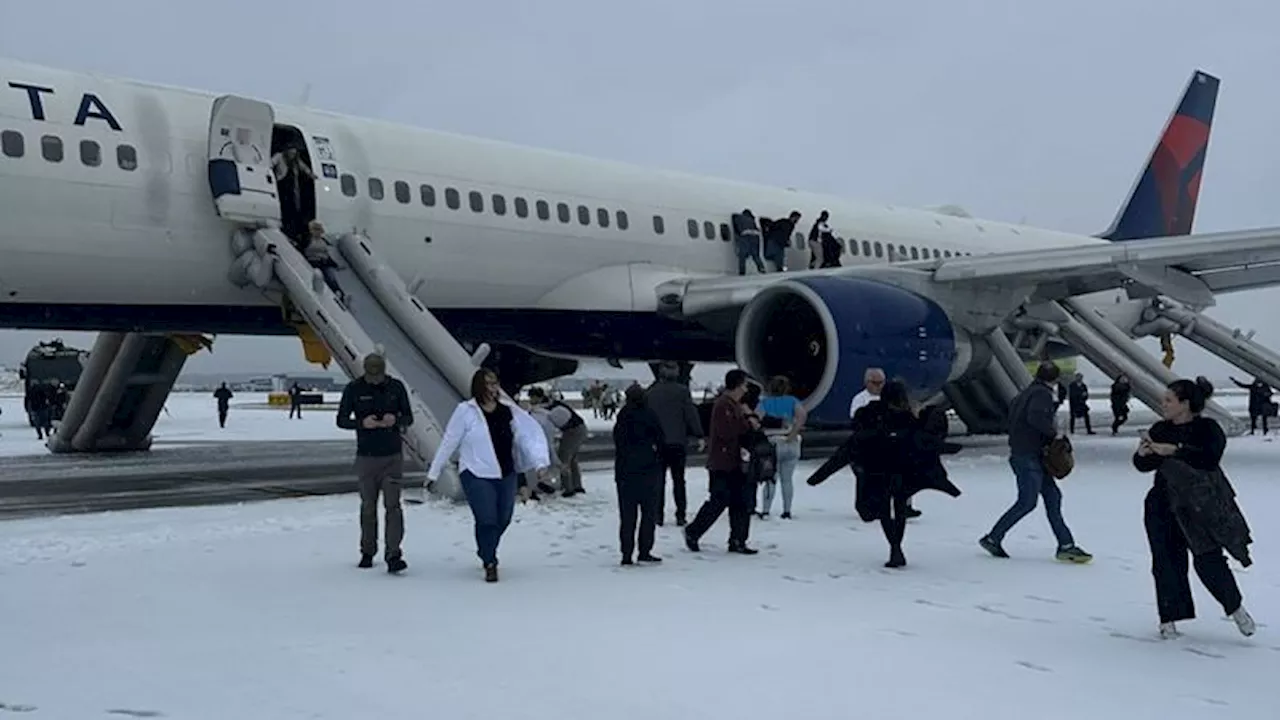 Evacuación de avión de Delta en Atlanta tras problema de motor