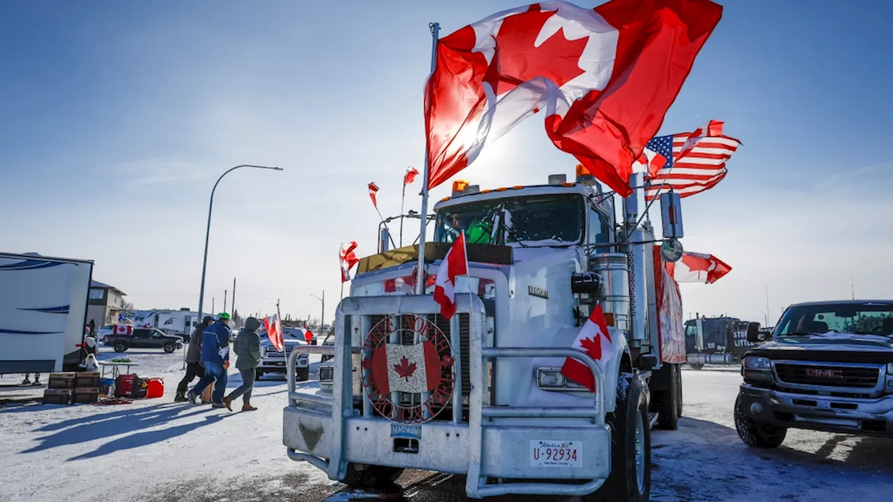 Crown seeks prison time for pair accused of mischief at Coutts COVID border protest