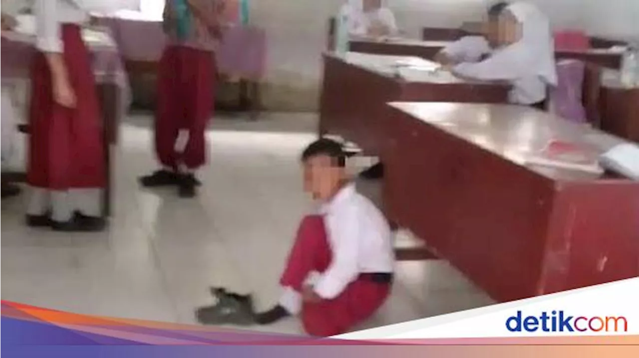 Siswa SD Anak Tukang Bangunan di Medan Belajar di Lantai gegara Tunggak SPP