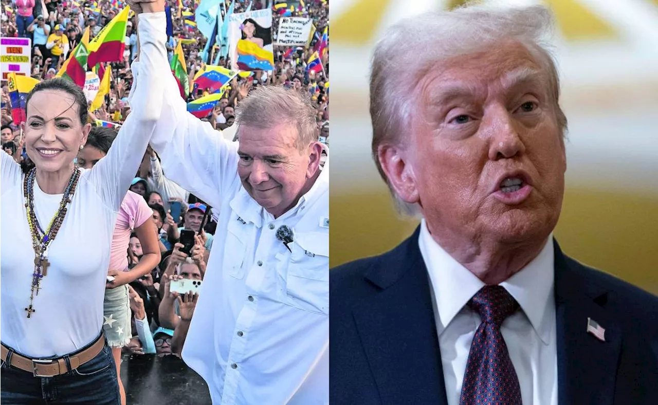 Trump reconoce a opositor Edmundo González como presidente electo de Venezuela; exige seguridad para él y María Corina Machado