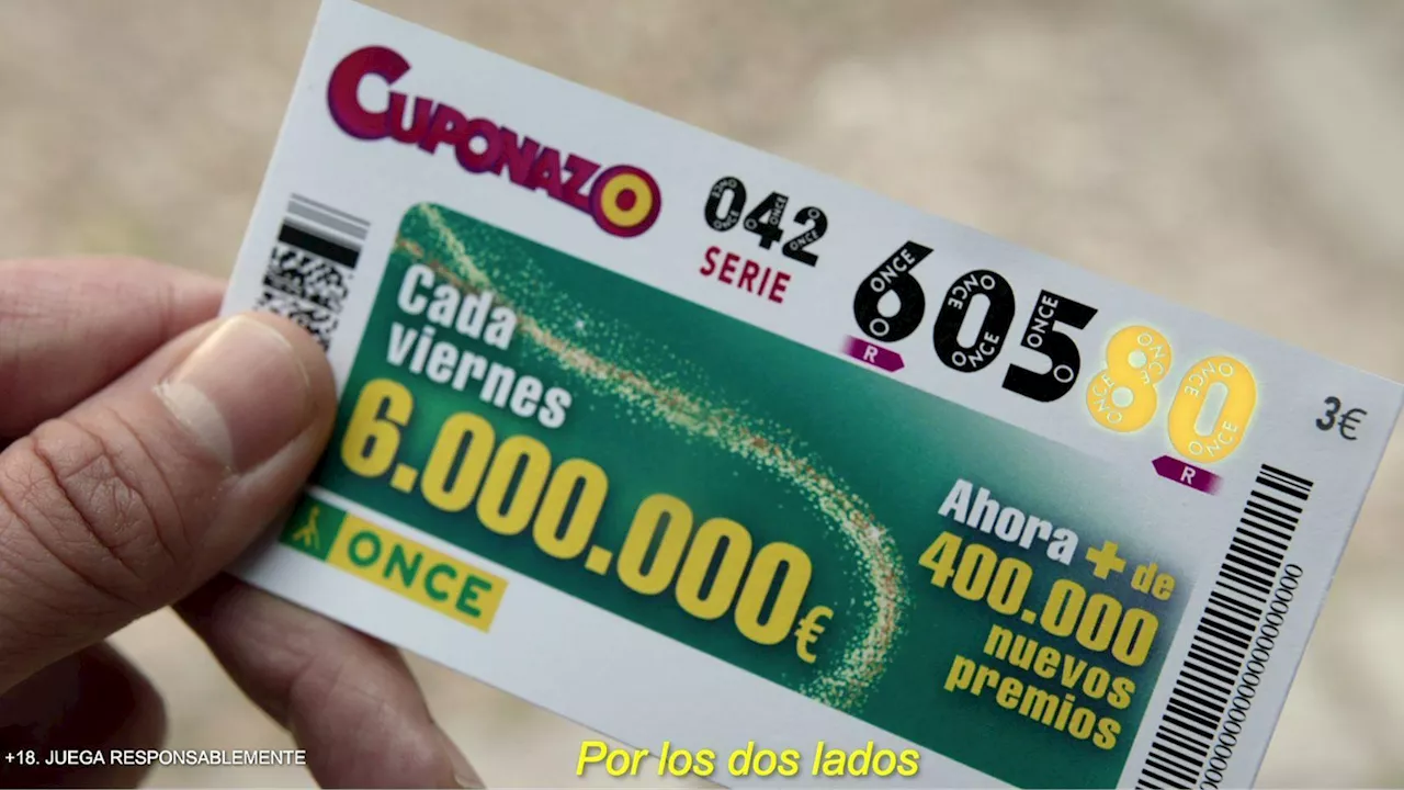 Comprobar Cuponazo ONCE hoy, viernes: resultado y número ganador del sorteo del 10 de enero de 2025