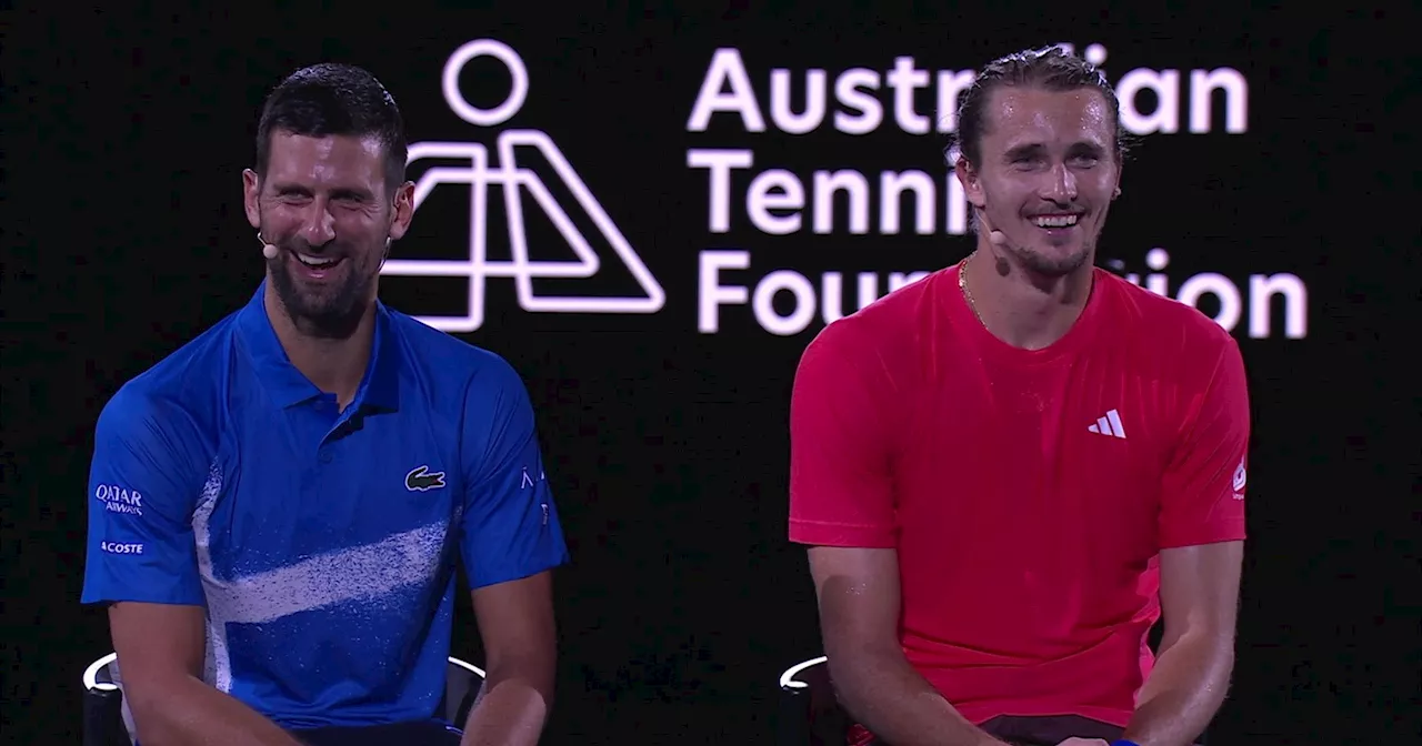 Australien Opern 2025: Novak Djokovic crasht PK von Alexander Zverev und stellt Weltraum-Fragen an Deutschen