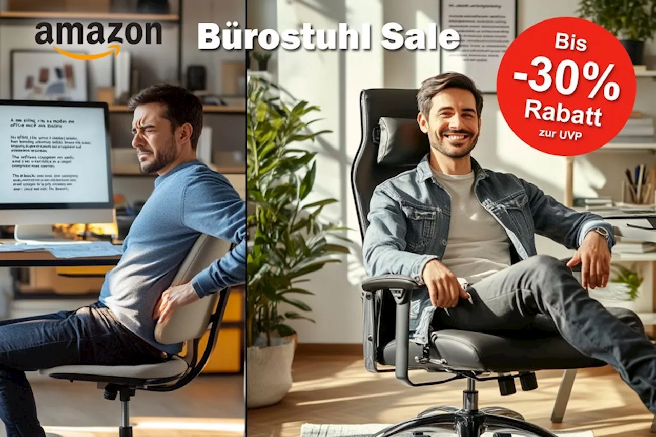 Schluss mit Rückenschmerzen: Die besten Bürostühle für deinen Komfort bis zu 30% günstiger im Amazon Sale |