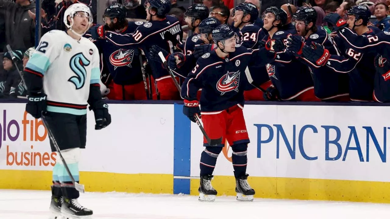 Blue Jackets Overpower Kraken with Four Second-Period Goals