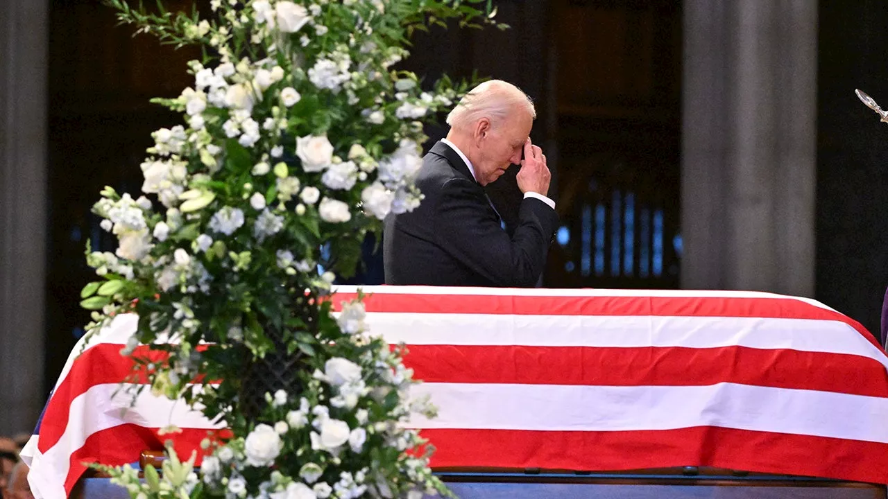 Biden Eulogizes Carter, Praises His 'Strength of Character'