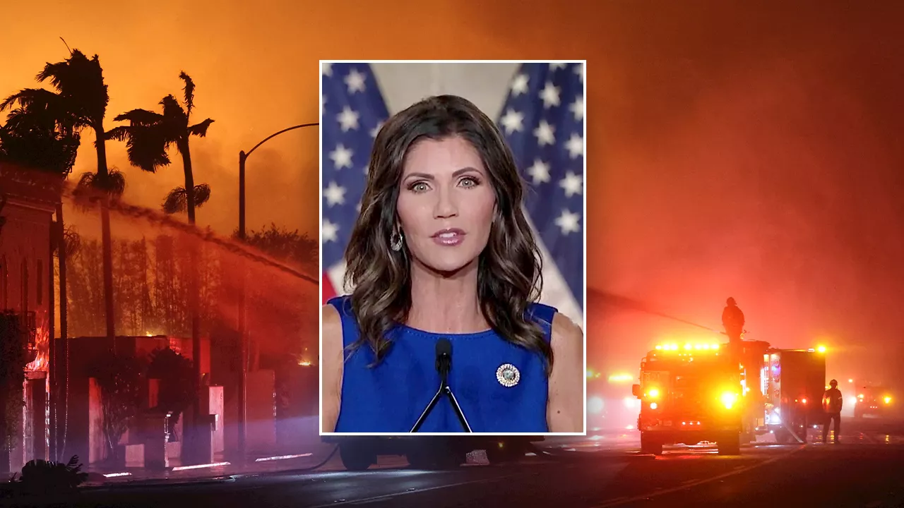 Firefighters Union Endorses Noem for DHS as California Wildfires Rage