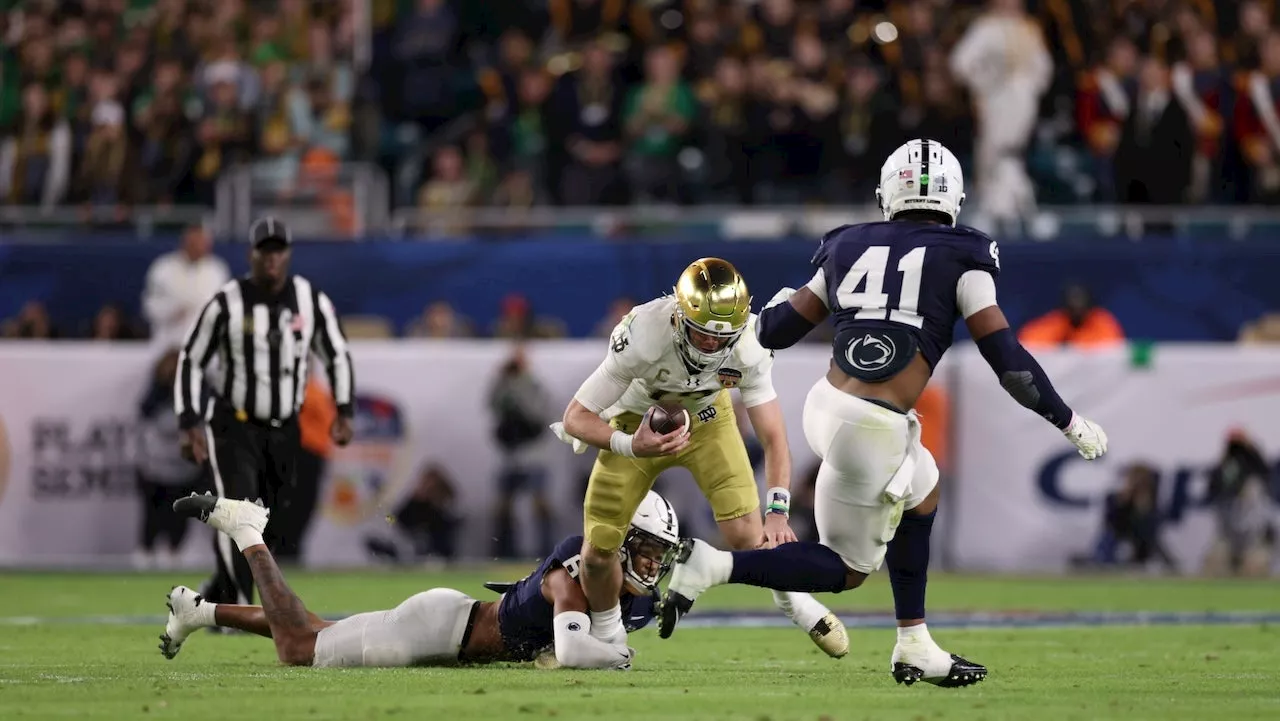 Notre Dame QB Riley Leonard Exits Orange Bowl with Injury