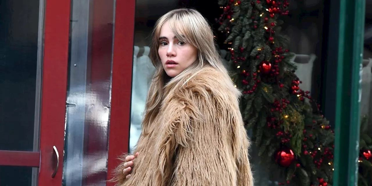 Suki Waterhouse Says Go Big or Go Home With This Massive Fur Coat