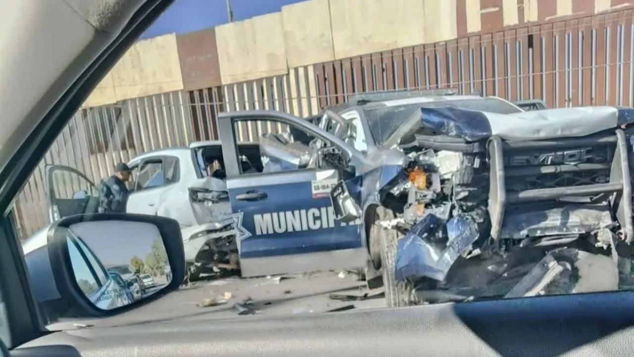 Persecución policiaca provoca carambola frente al Aeropuerto de Tijuana