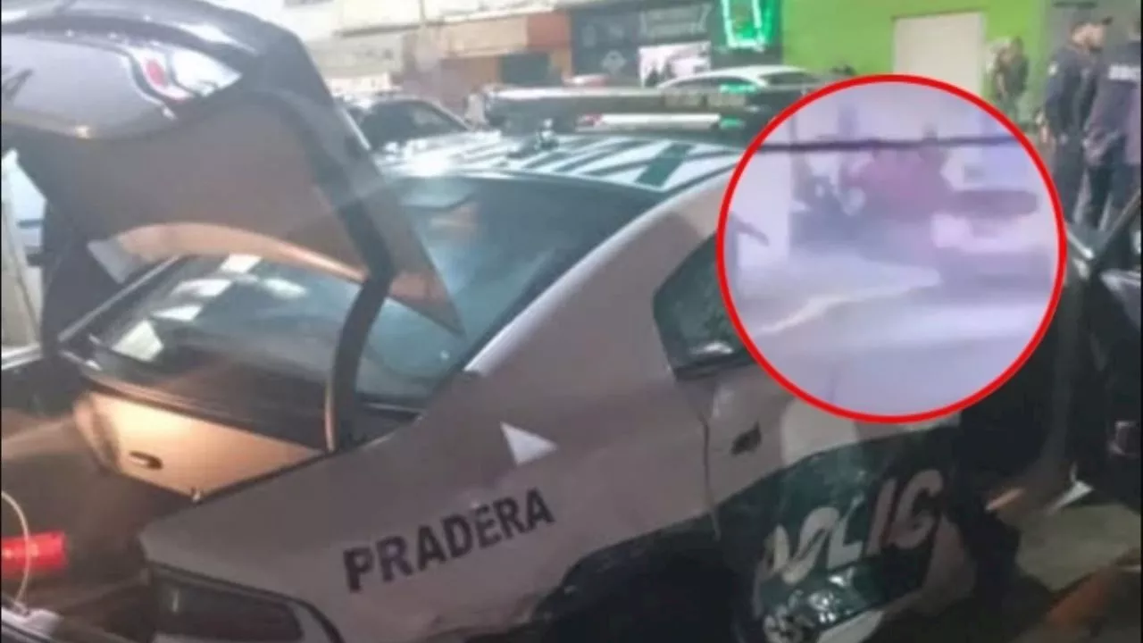 Persecución por robo de auto culmina en balacera en La Pradera