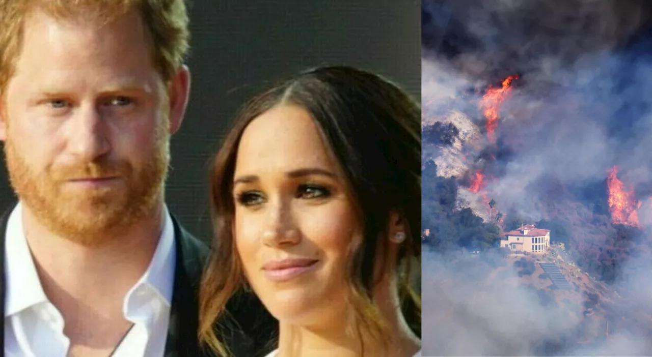 Harry e Meghan aprono le porte della Villa di Montecito agli amici sfollati per l'incendio a Los Angeles. L'ap