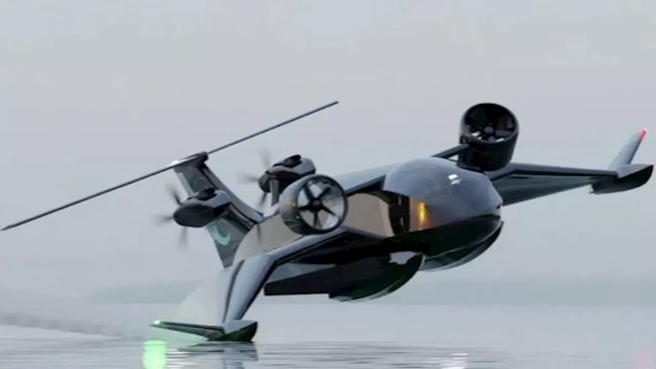 New flying drone ship rises from the sea to deliver goods 10x faster at low cost