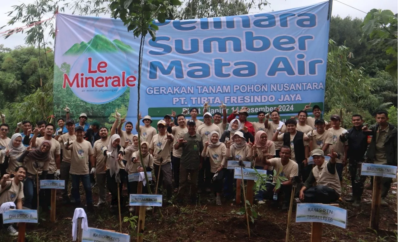 Le Minerale Tanam Ratusan Ribu Pohon yang Tersebar di Berbagai Wilayah Indonesia