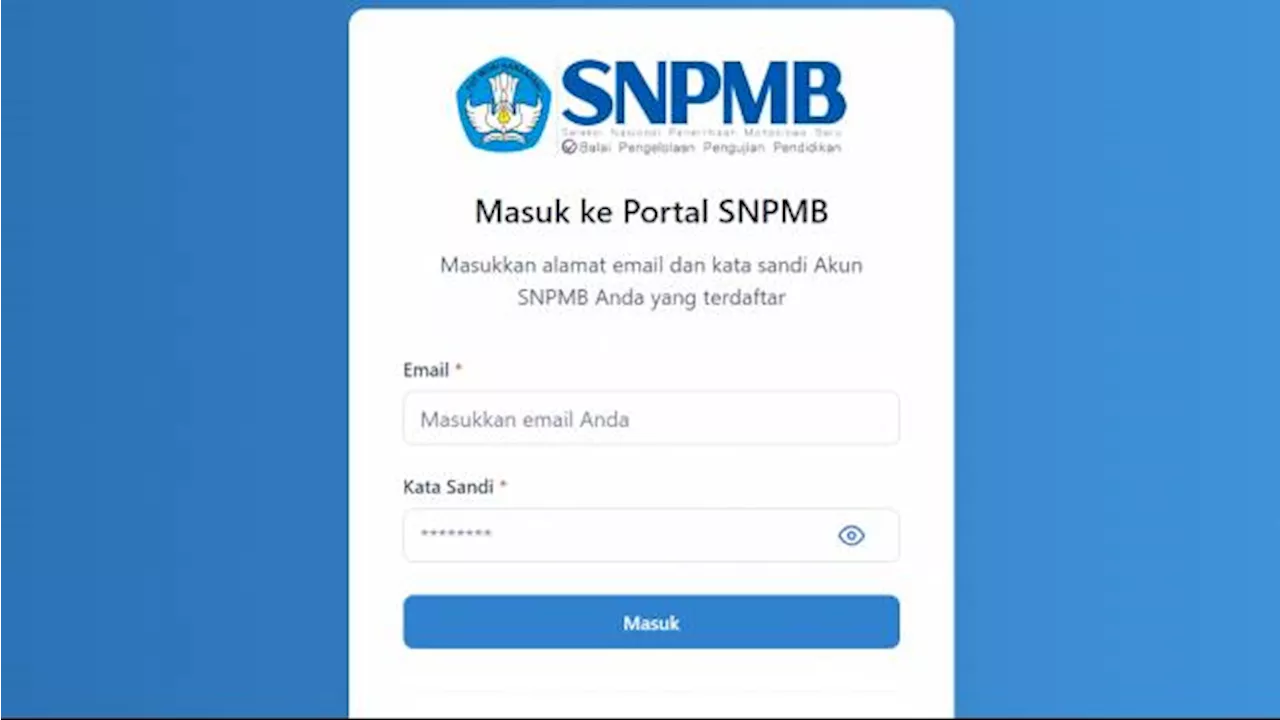 Cara Registrasi Akun SNPMB 2025 untuk Siswa, Mulai 13 Januari 2025