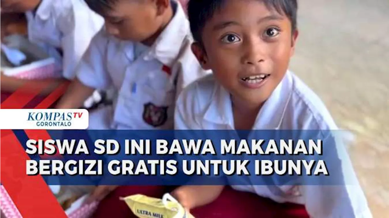 Siswa SDN 1 Bone Raya Curah Hati, Berikan Makanan Bergizi Gratis ke Ibunya