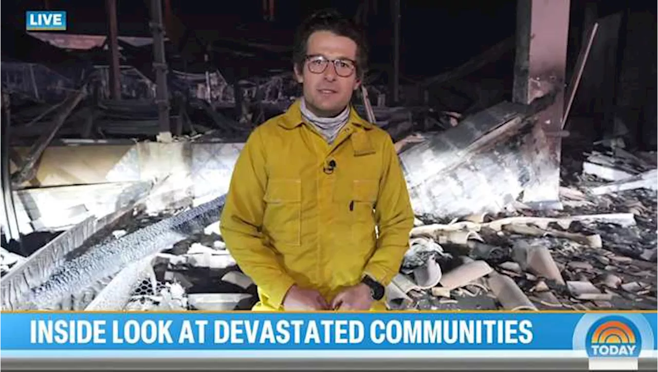 NBC's Jacob Soboroff finds the burnt-out home where he grew up, as wildfire stories turn personal