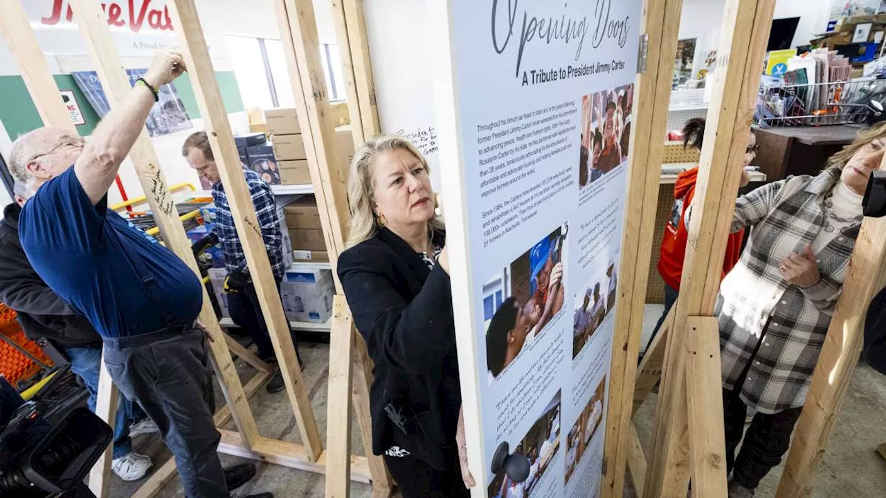 Jimmy Carter honored in Salt Lake City and elsewhere by Habitat for Humanity with ceremonial wall