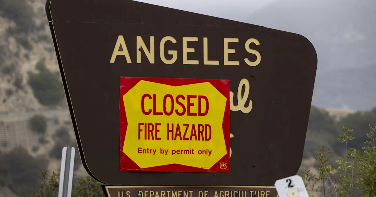 Angeles National Forest reaches 'critical' fire danger after closing to the public