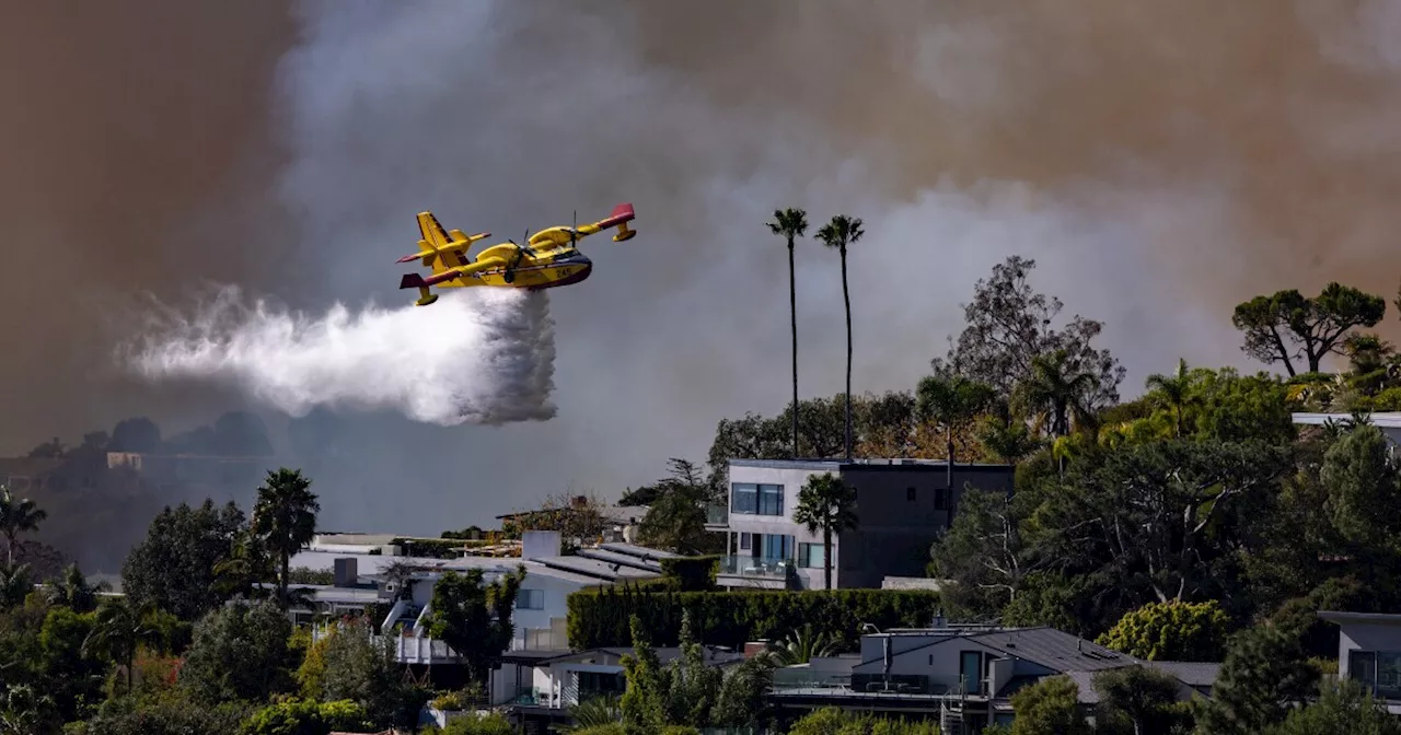 Water-dropping Super Scooper aircraft is grounded after colliding with a civilian drone